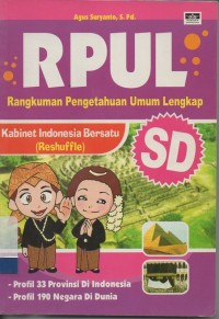 RPUL SD kabinet Indonesia Bersatu