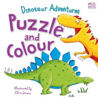 Dinosaur Adventures : Puzzle and Colour