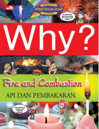 Why?:fire and combustion=api dan kebakaran