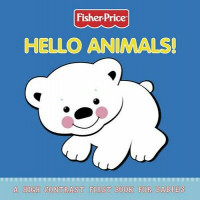 Hello animals! : a high contrast first book for babies